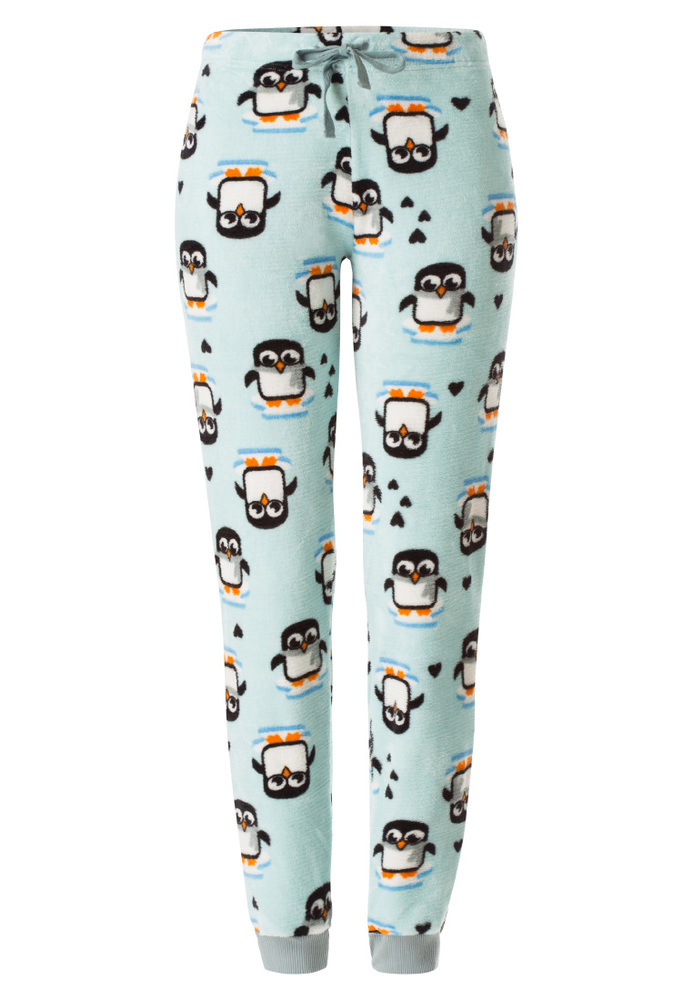 Pyjama-Hose mit All-Over Pinguin-Muster