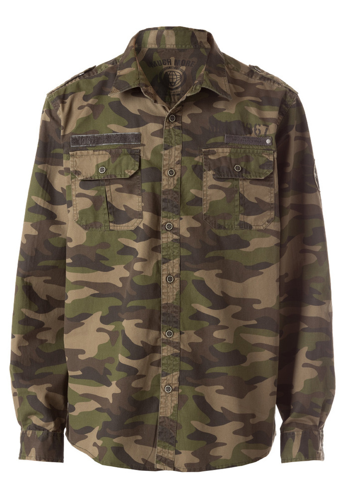 Hemd in Camouflage-Optik