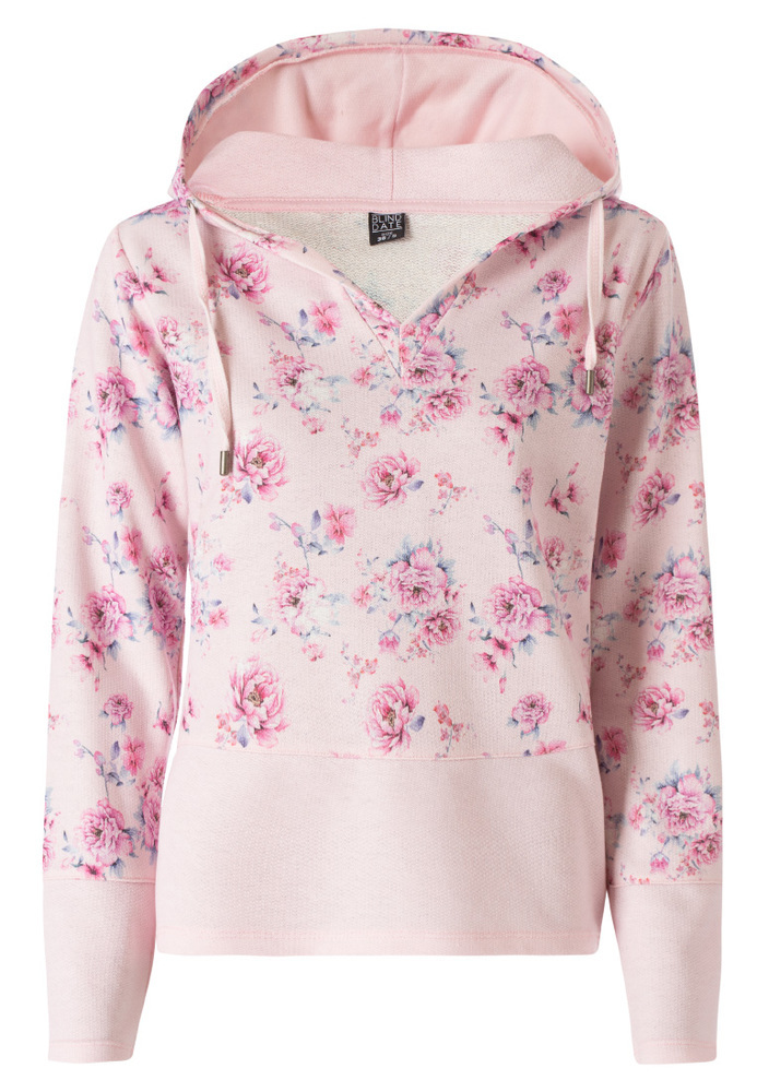 Hoodie mit Blumen-Muster