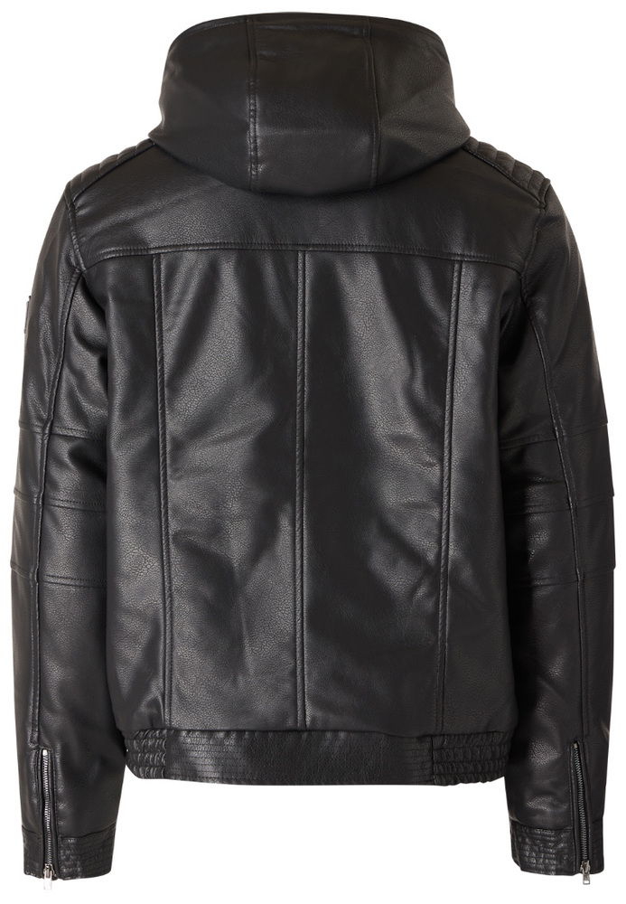 Jacke in Lederoptik