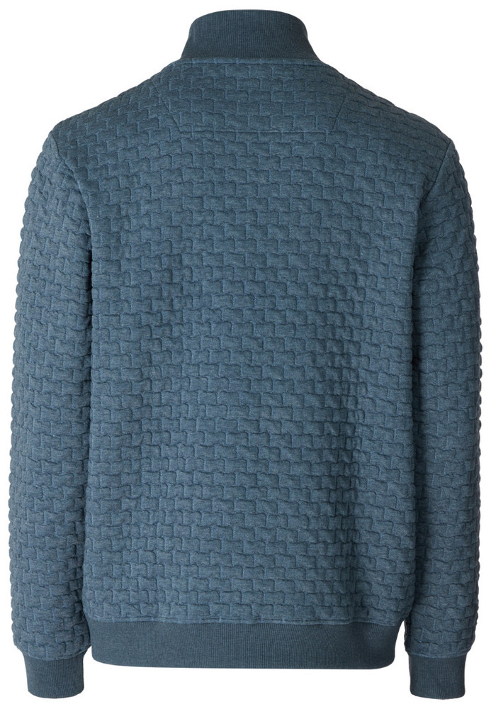 Sweatjacke mit All-Over-Struktur