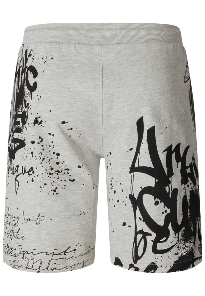 Sweatshorts mit Spray-Paint-Details
