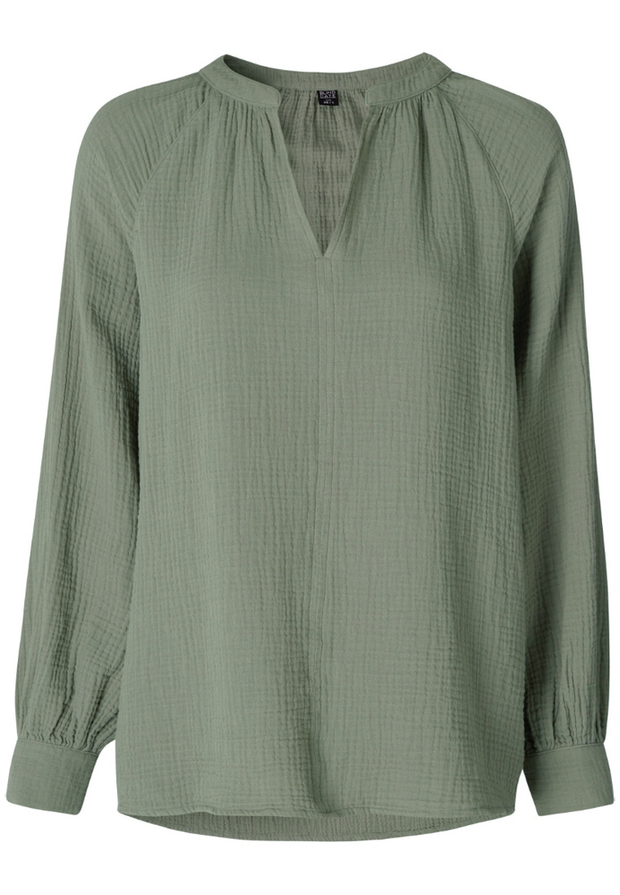 Bluse im Musselin-Look