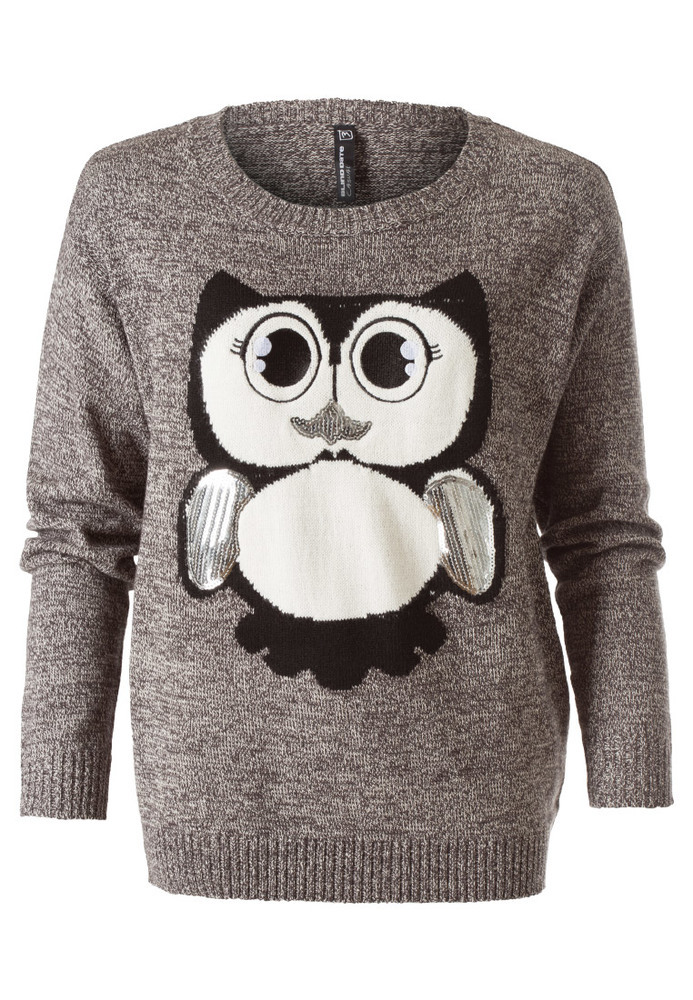 Pullover mit Eulen-Motiv