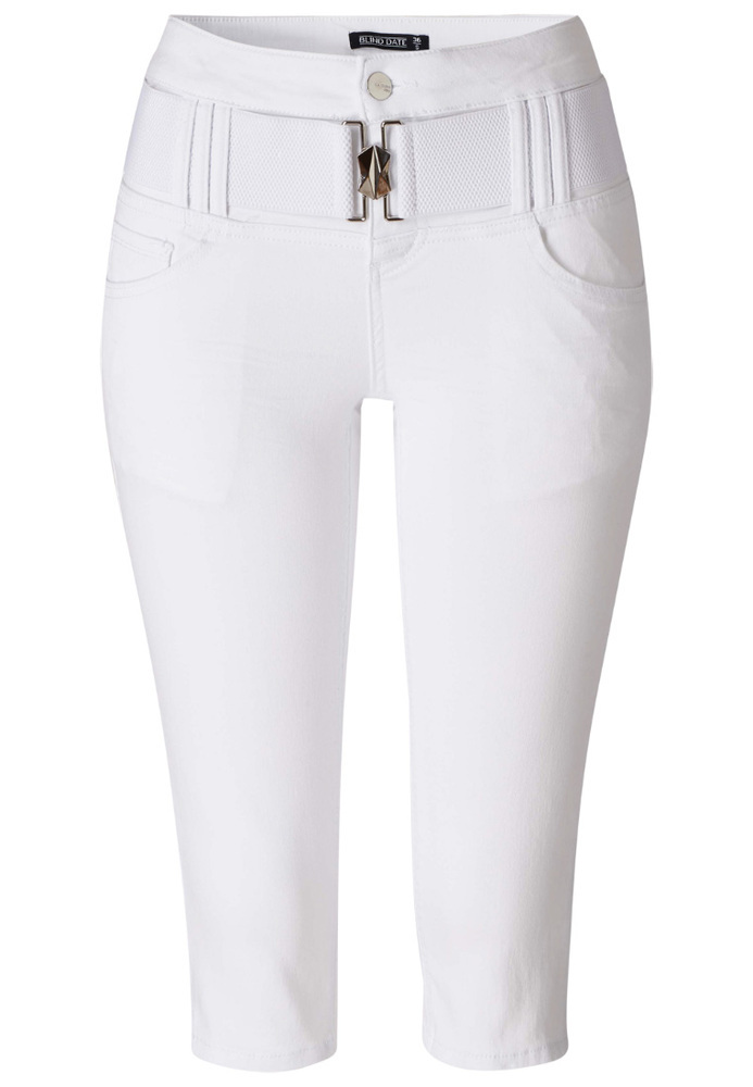 Caprihose mit Gürtel