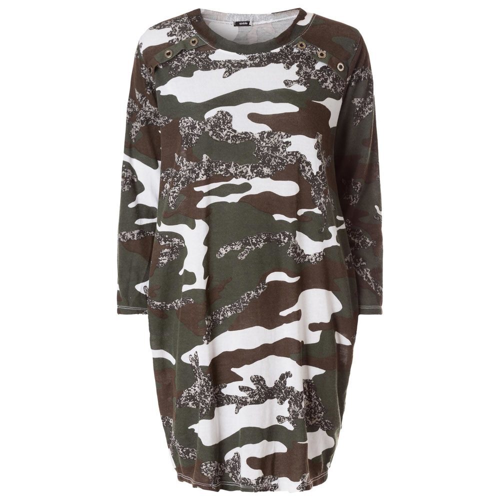 Kleid im Camouflage-Look