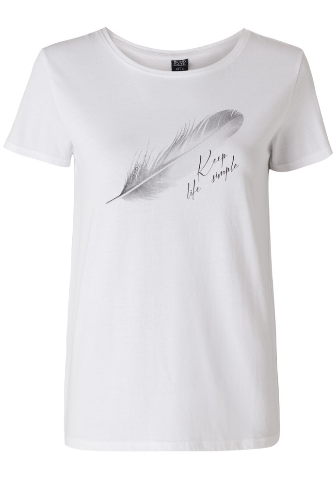 Shirt mit Feder-Motiv