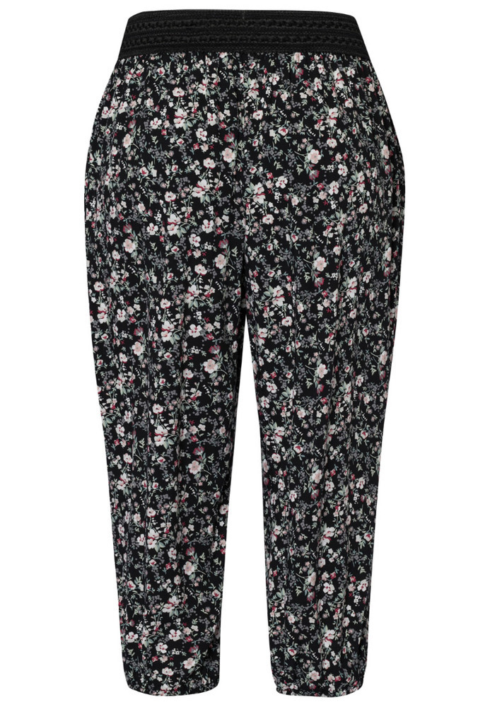 Haremshose mit Blumen-Print