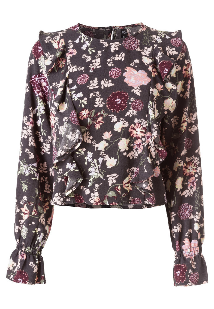 Bluse mit Volants