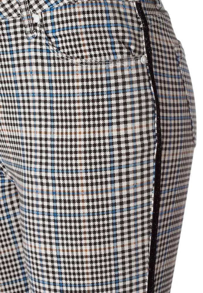 Hose mit All-Over Karo-Muster