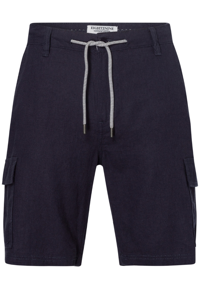 Shorts im Leinen-Mix