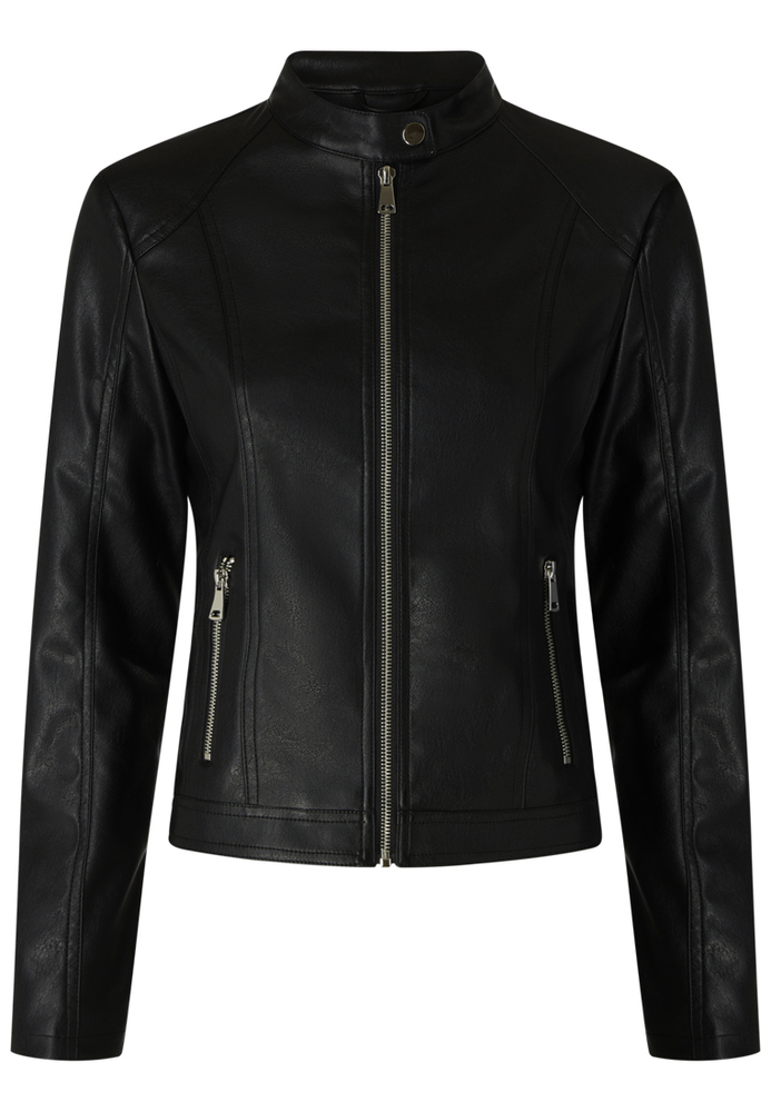 Lederjacke im Biker-Style
