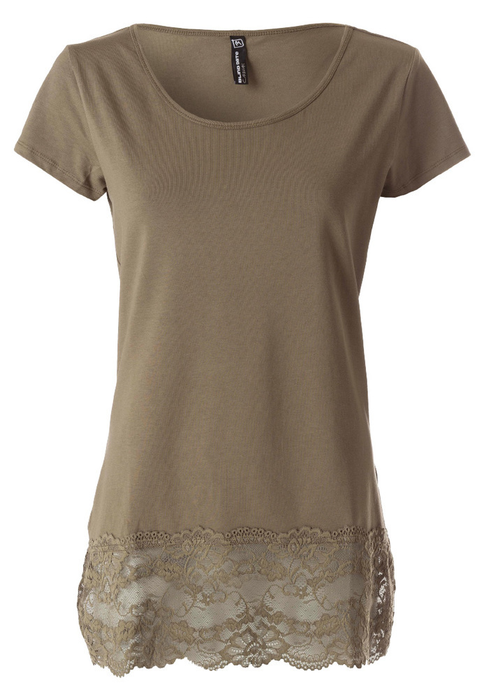Longshirt mit Spitze