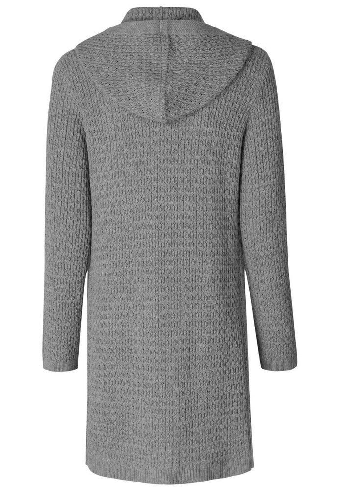 Strickjacke mit Kapuze