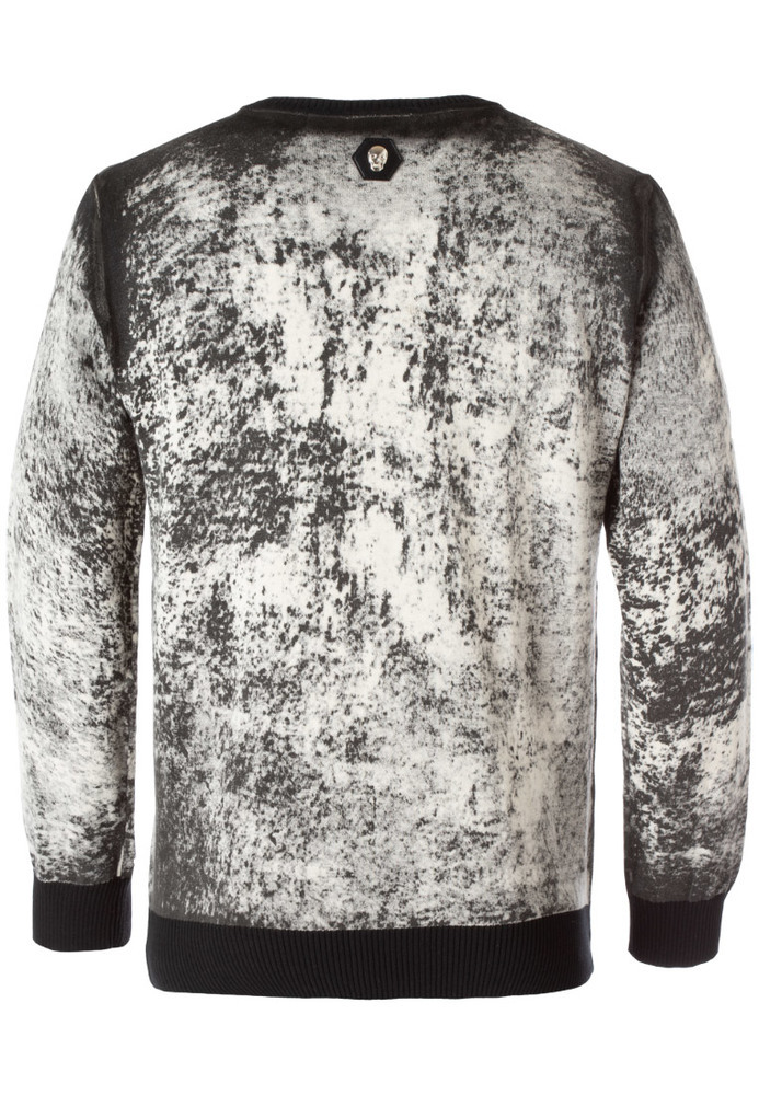 Pullover mit Totenkopf-Print
