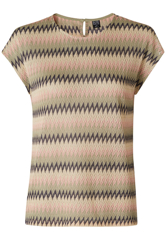 Shirt mit Zick-Zack-Struktur