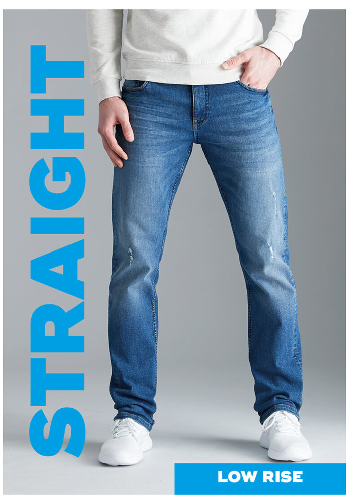 Straight Low Rise Jeans