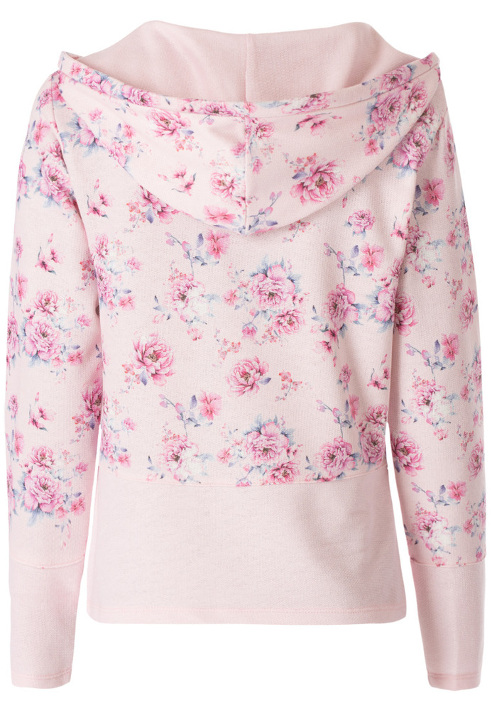 Hoodie mit Blumen-Muster
