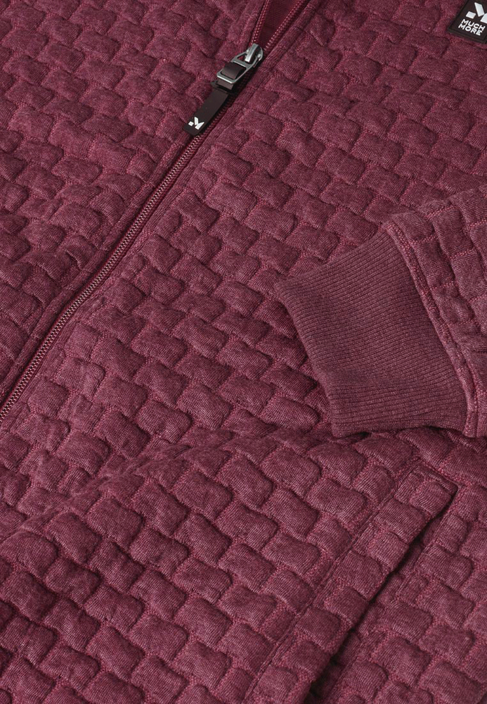 Sweatjacke mit All-Over-Struktur