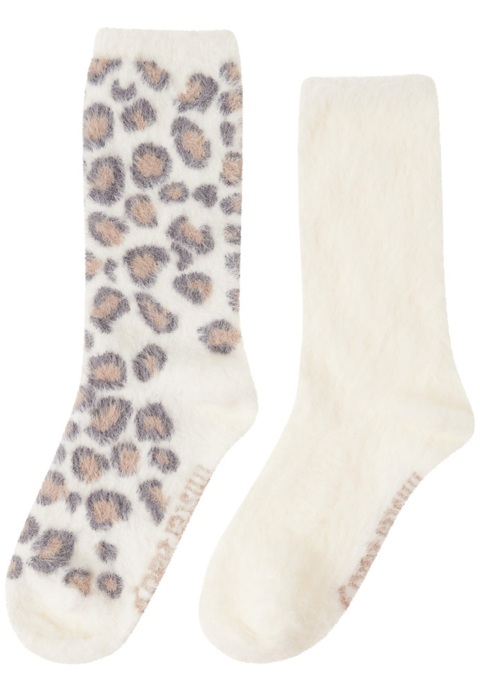 Kuschel-Socken mit Leo Muster