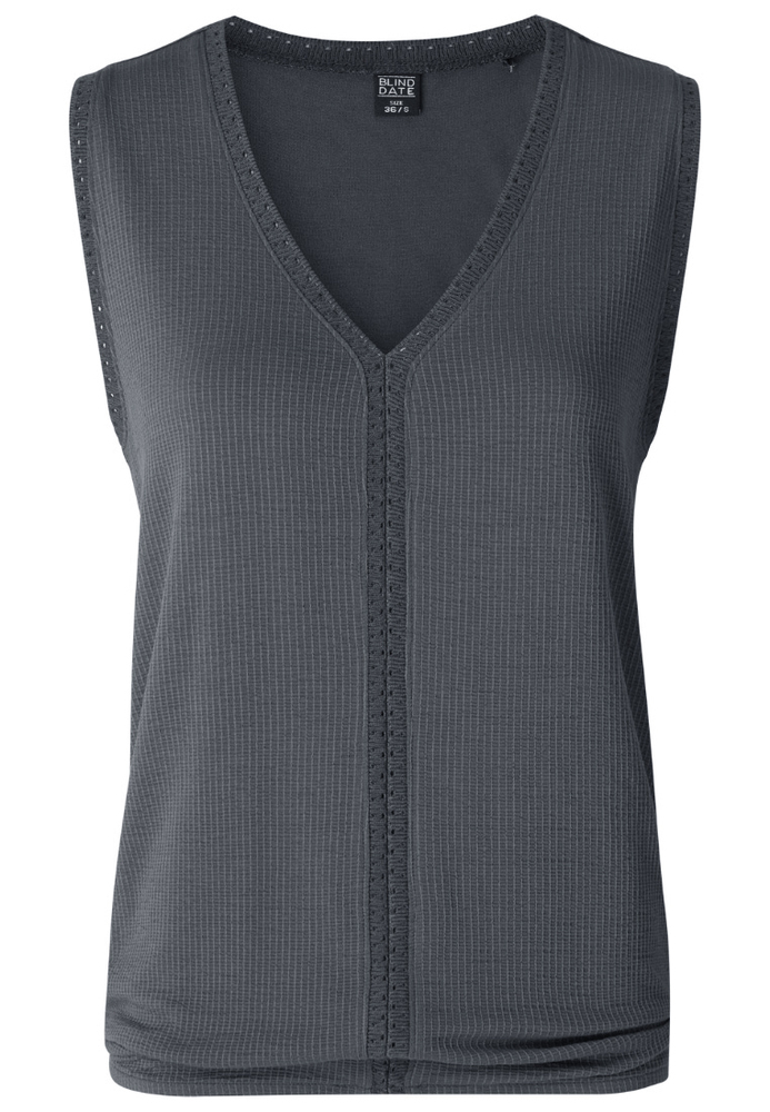 Top mit Spitzen-Details