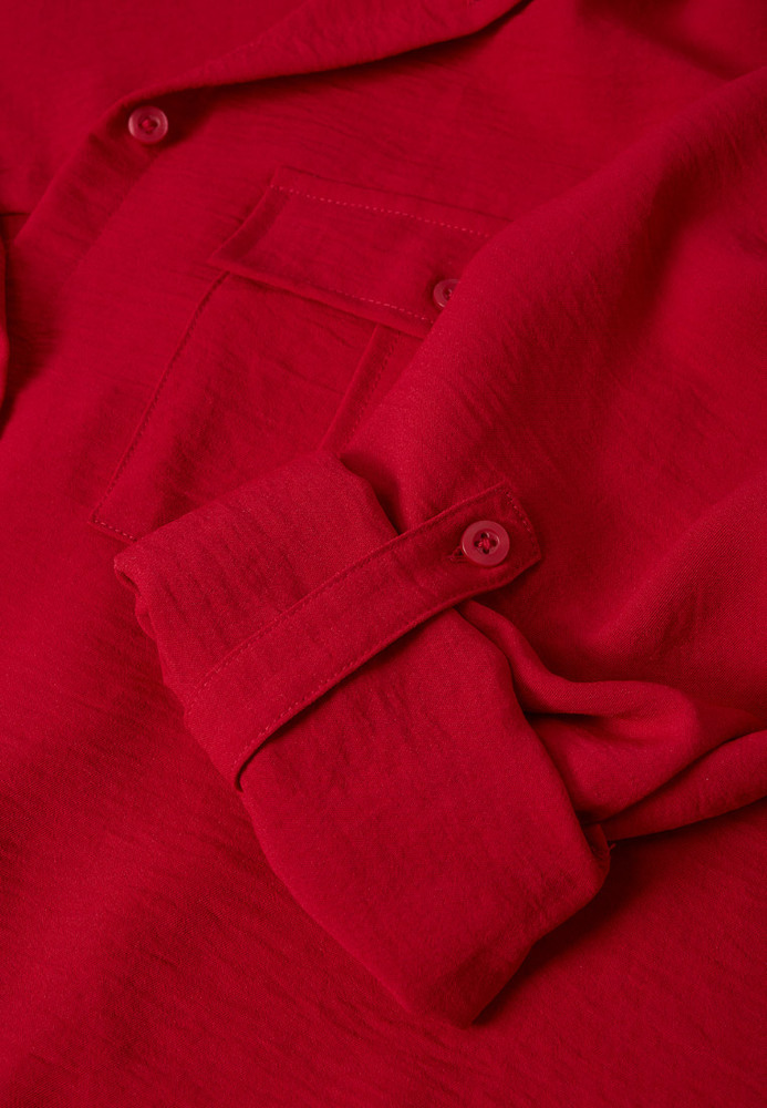 Bluse im O-Shaped-Design