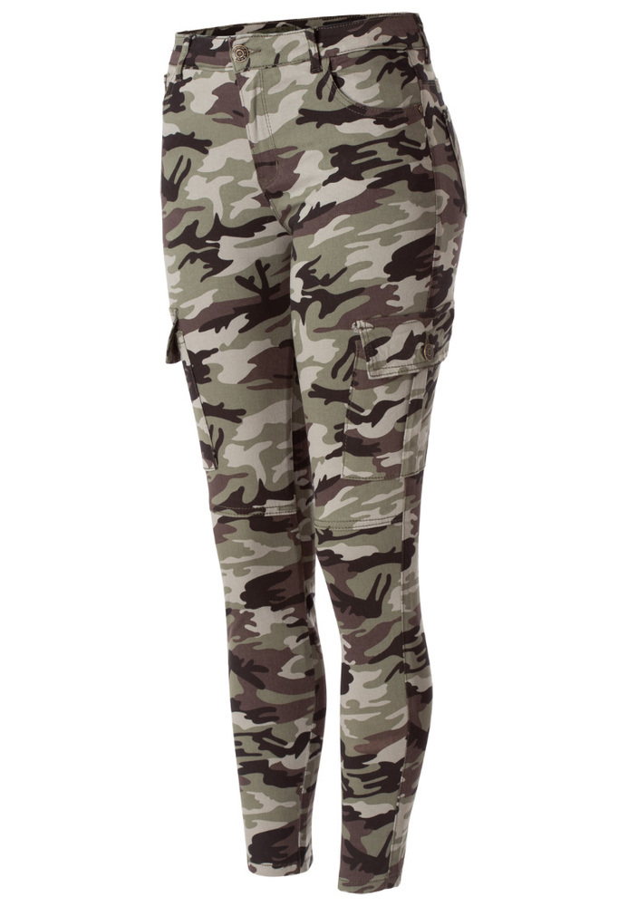 Cargohose in Camouflage-Optik