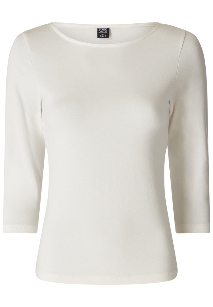 Langarmshirt mit U-Boot-Ausschnitt