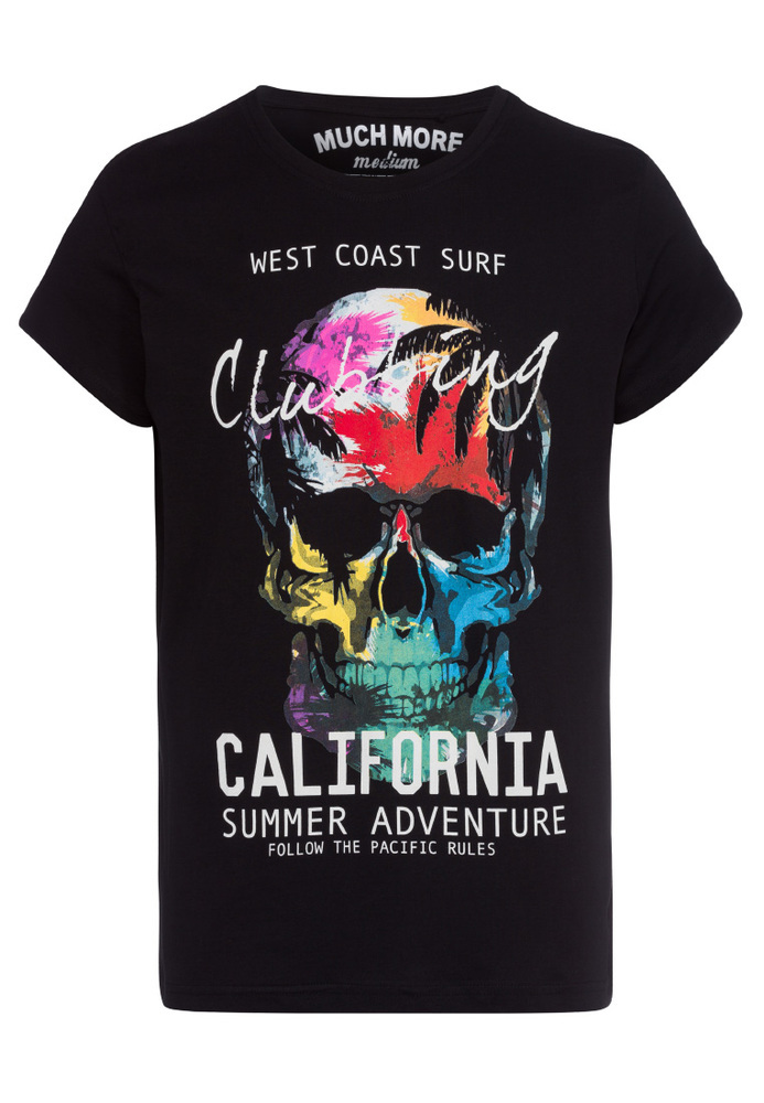 T-Shirt mit Totenkopf-Print