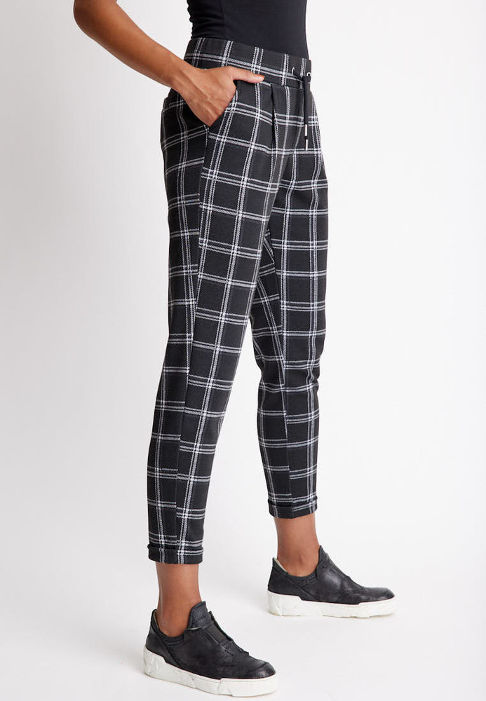 Stoffhose mit Karo-Muster