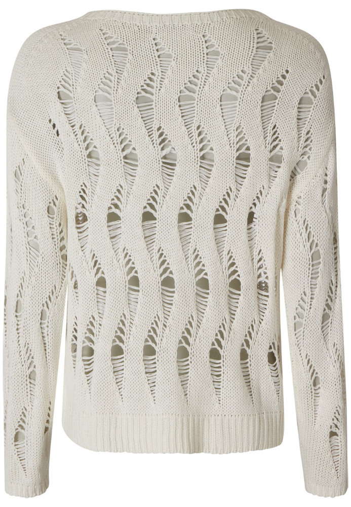 Strickpullover mit Lochmuster