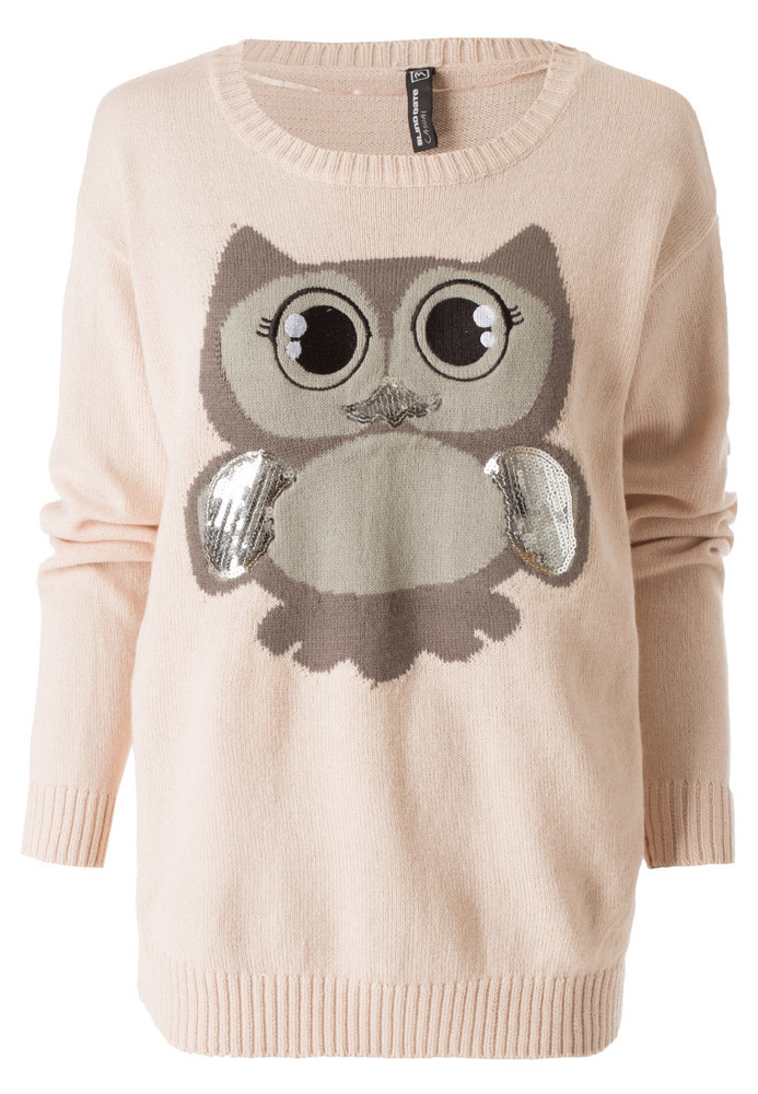 Pullover mit Eulen-Motiv