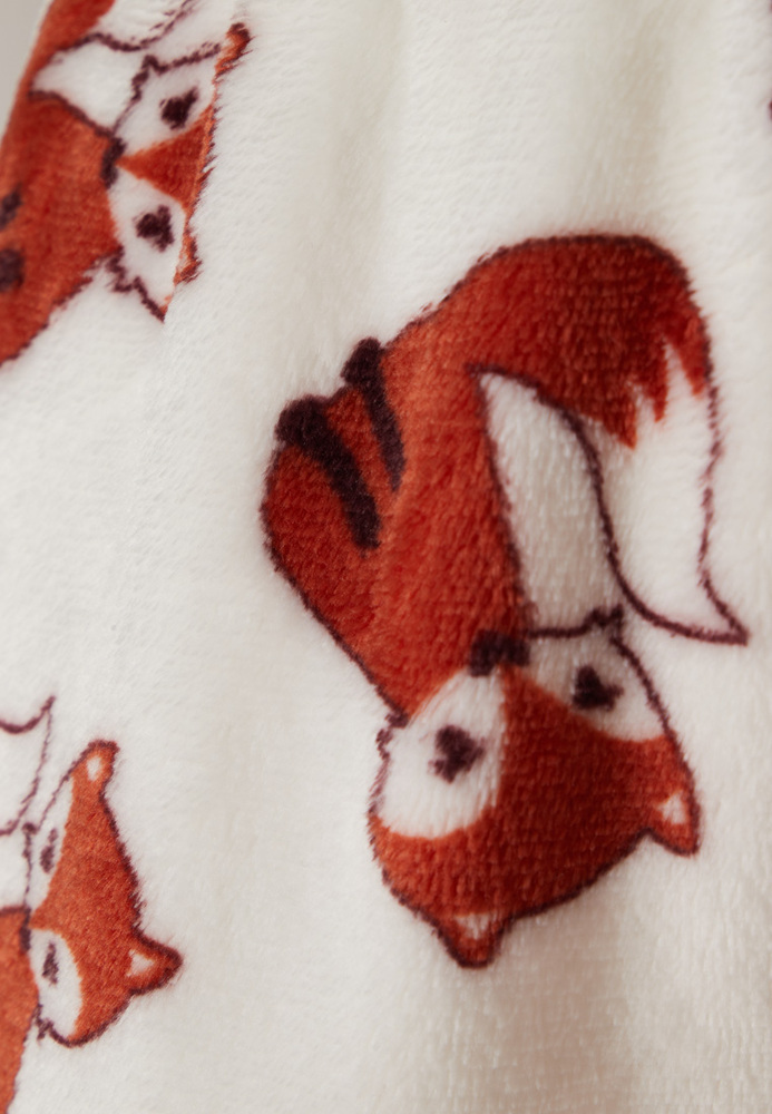 Fleece-Short mit All-Over-Print