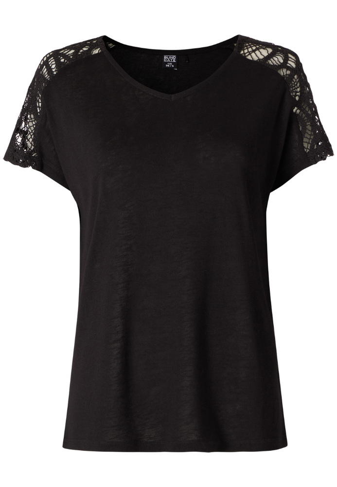 Shirt mit Spitzeneinsatz