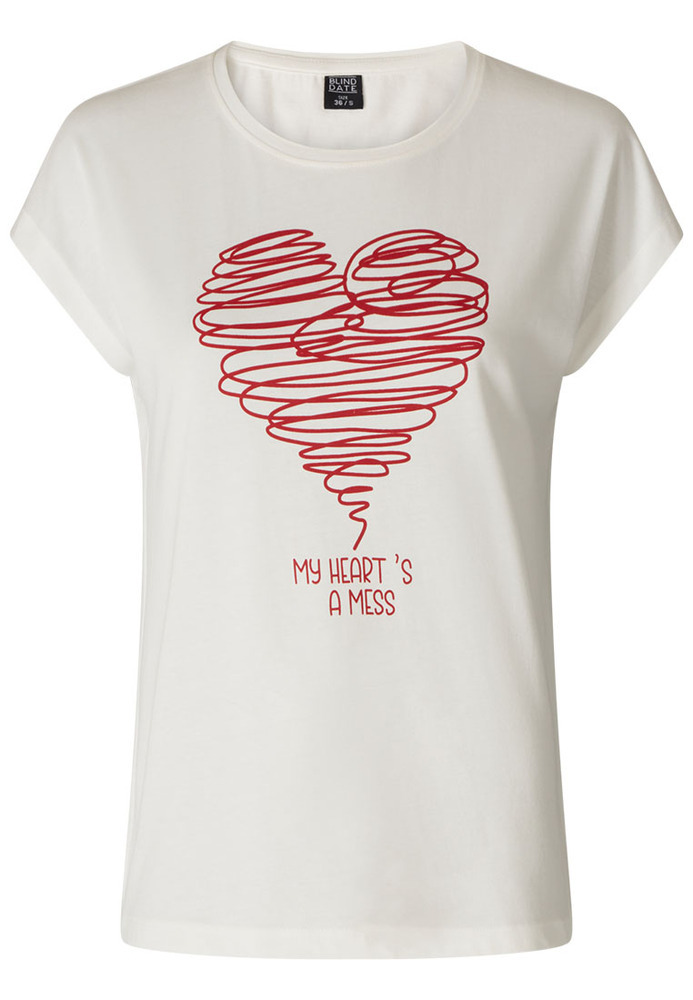 Shirt mit Herz-Print