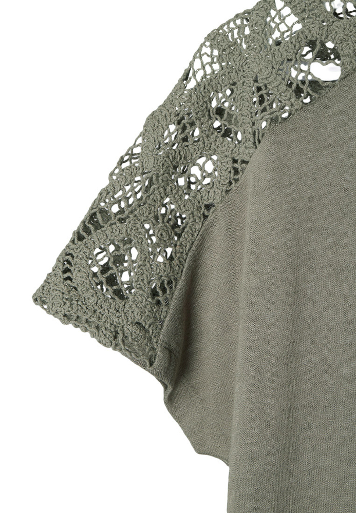 Shirt mit Spitzeneinsatz