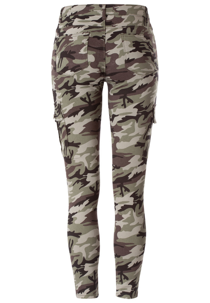 Cargohose in Camouflage-Optik