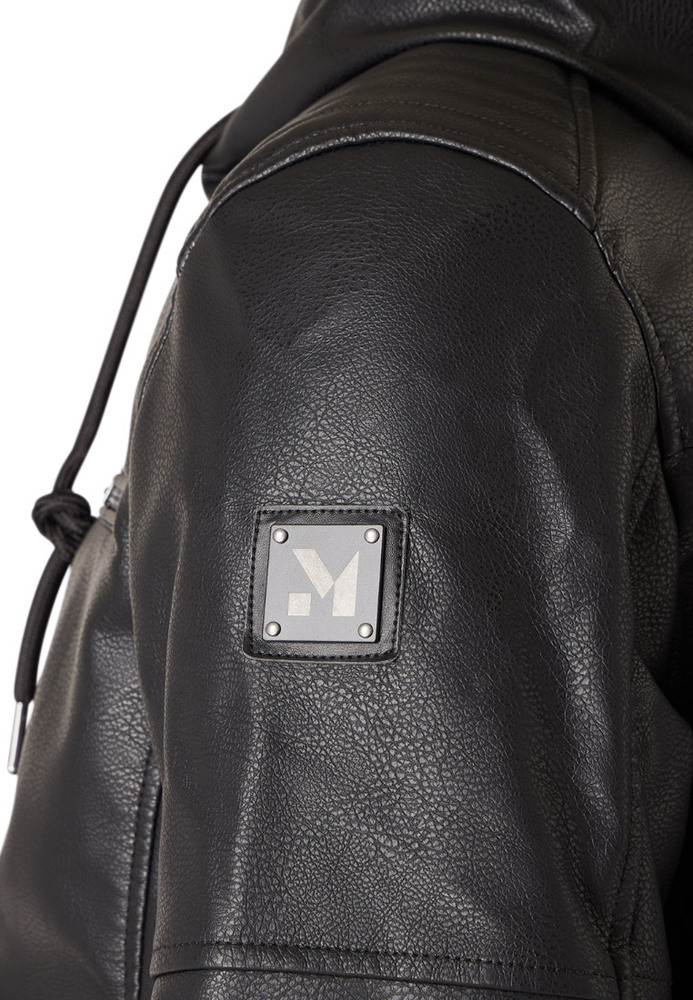 Jacke in Lederoptik