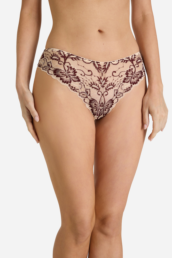 Brazilian-Slip mit Blumen-Muster
