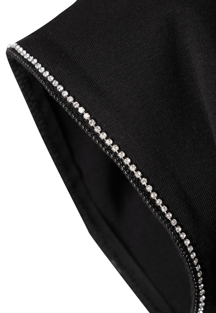 Shirt mit Glitzer-Bordüre