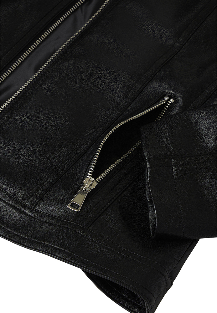 Lederjacke im Biker-Style