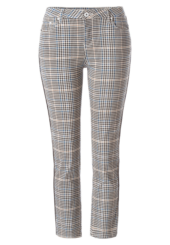 Hose mit All-Over Karo-Muster