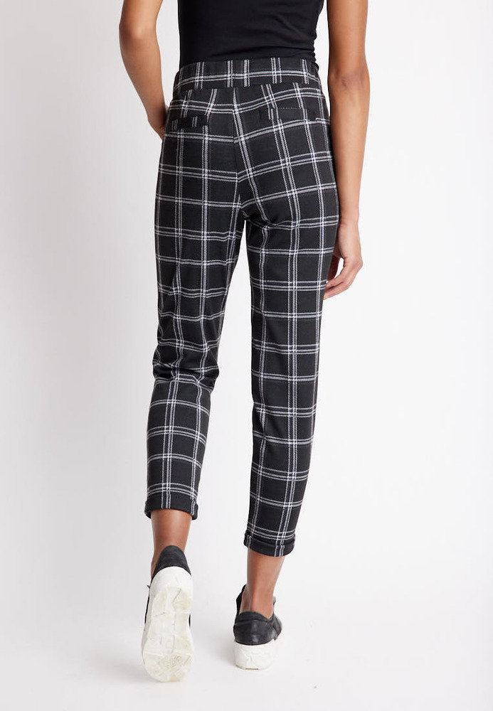 Stoffhose mit Karo-Muster