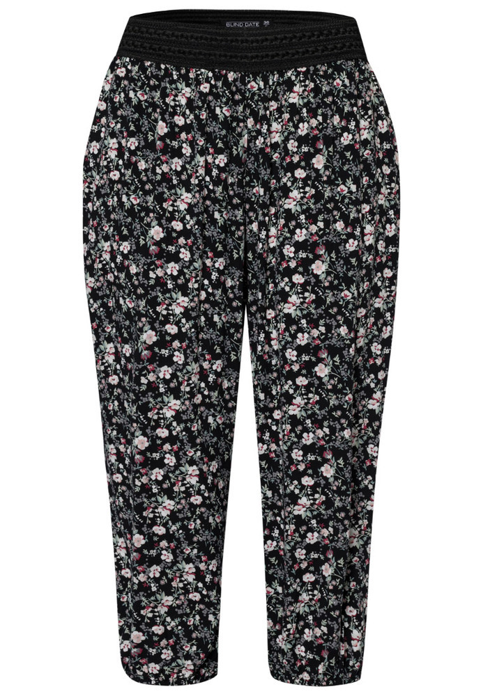 Haremshose mit Blumen-Print