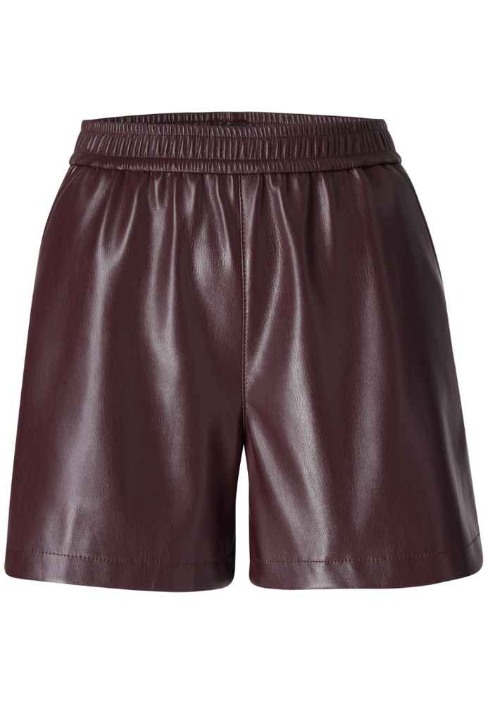 Shorts aus Lederimitat