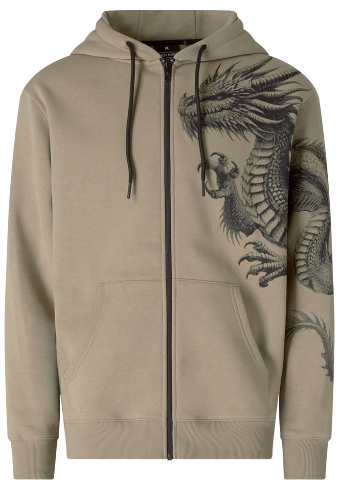 Sweatjacke mit Drachen-Motiv