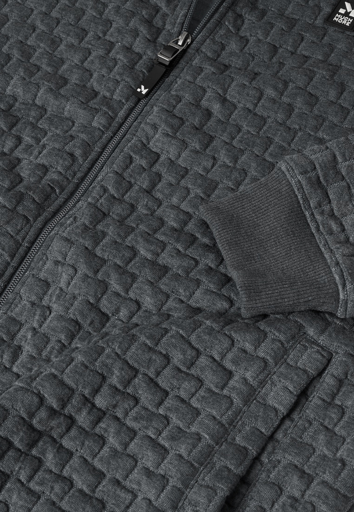 Sweatjacke mit All-Over-Struktur