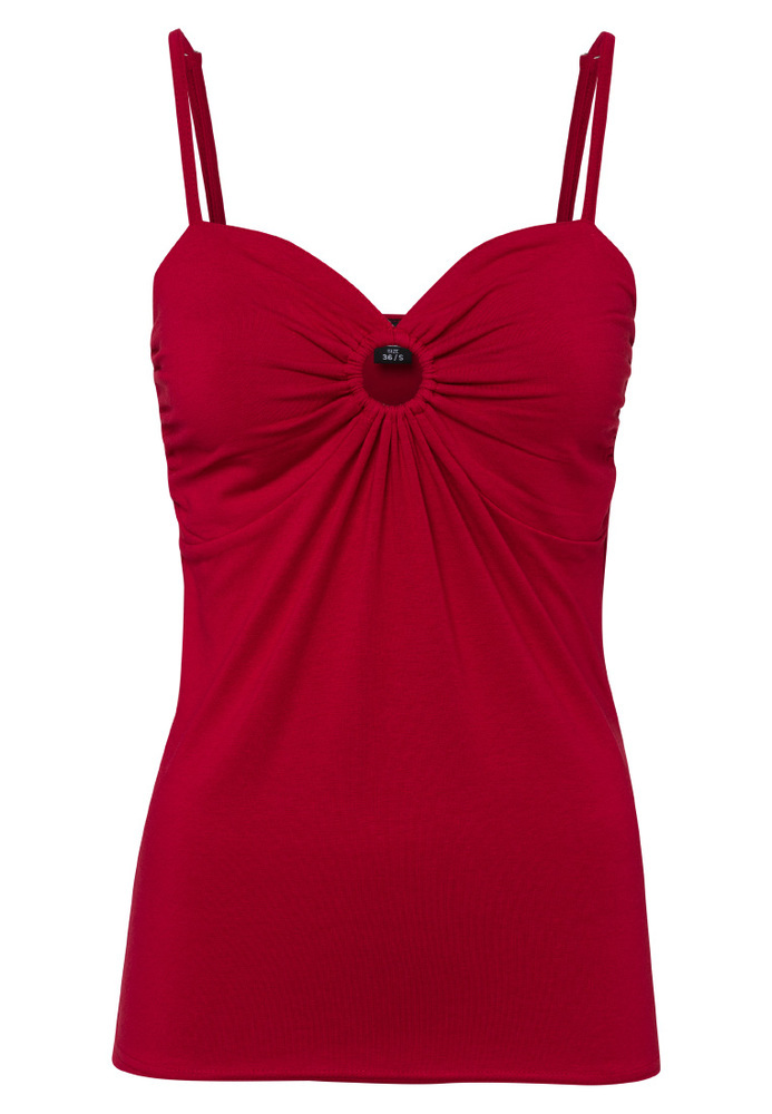 Bandeau-Top mit Ring-Detail