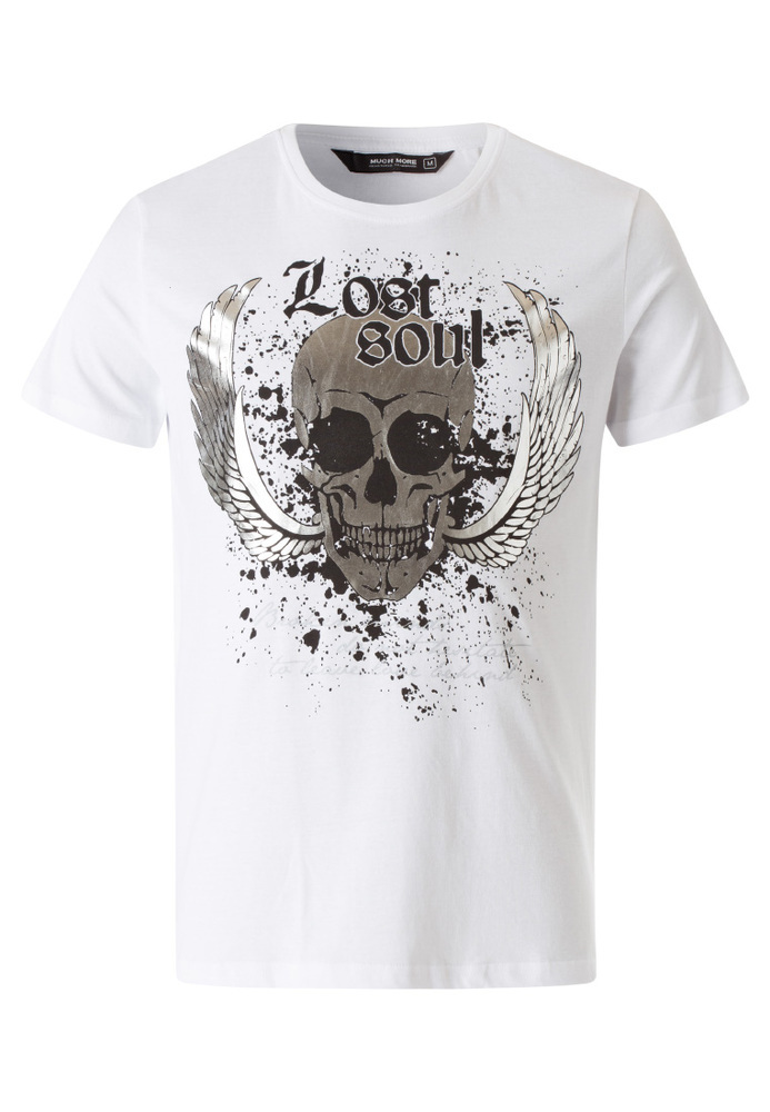 T-Shirt mit Totenkopf-Print