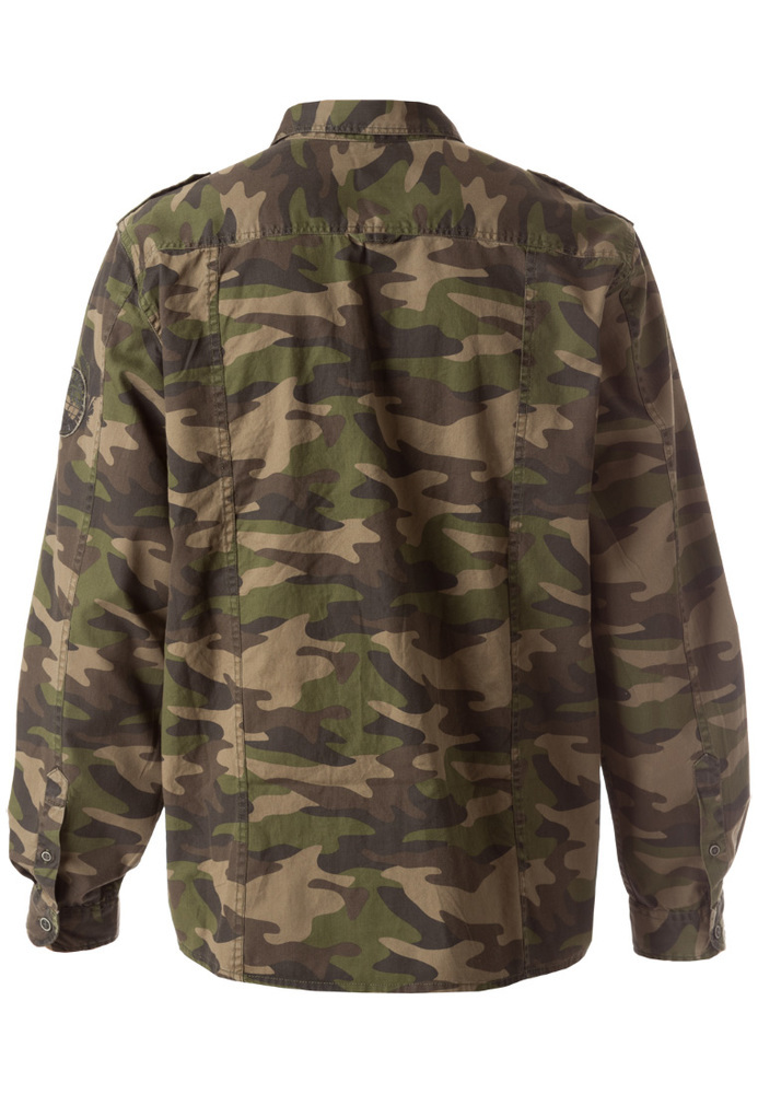 Hemd in Camouflage-Optik